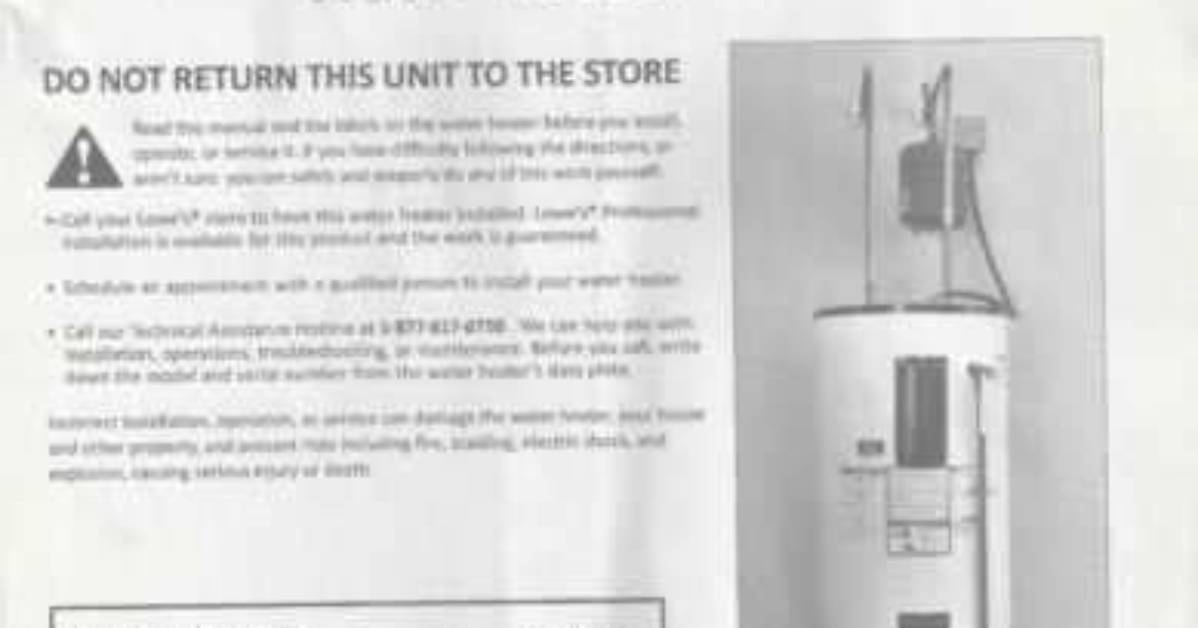 Problems with a Whirlpool Water Heater