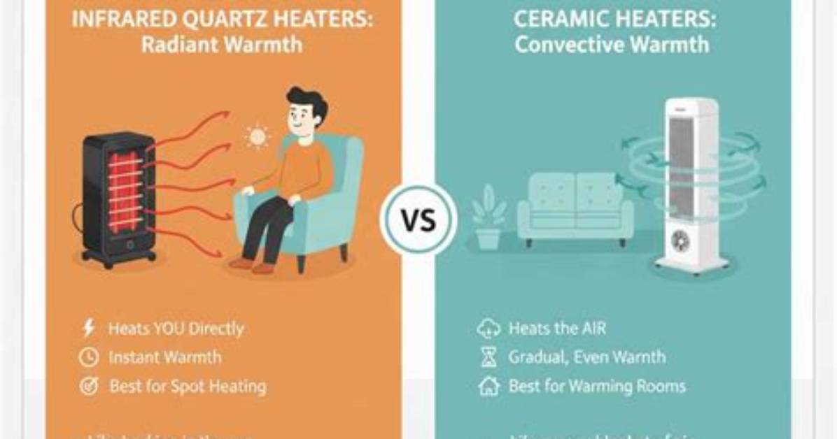 Quartz Heater Vs. Ceramic Heater Efficiency