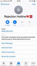 Rejection Hotline Numbers