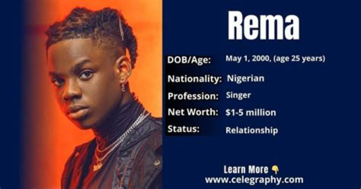Rema Singer Nationality