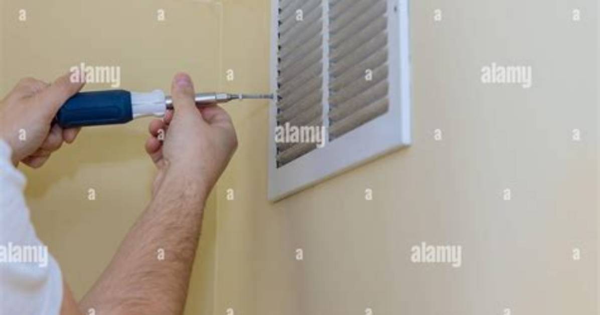 Removing an Air Vent Cover on the Floor