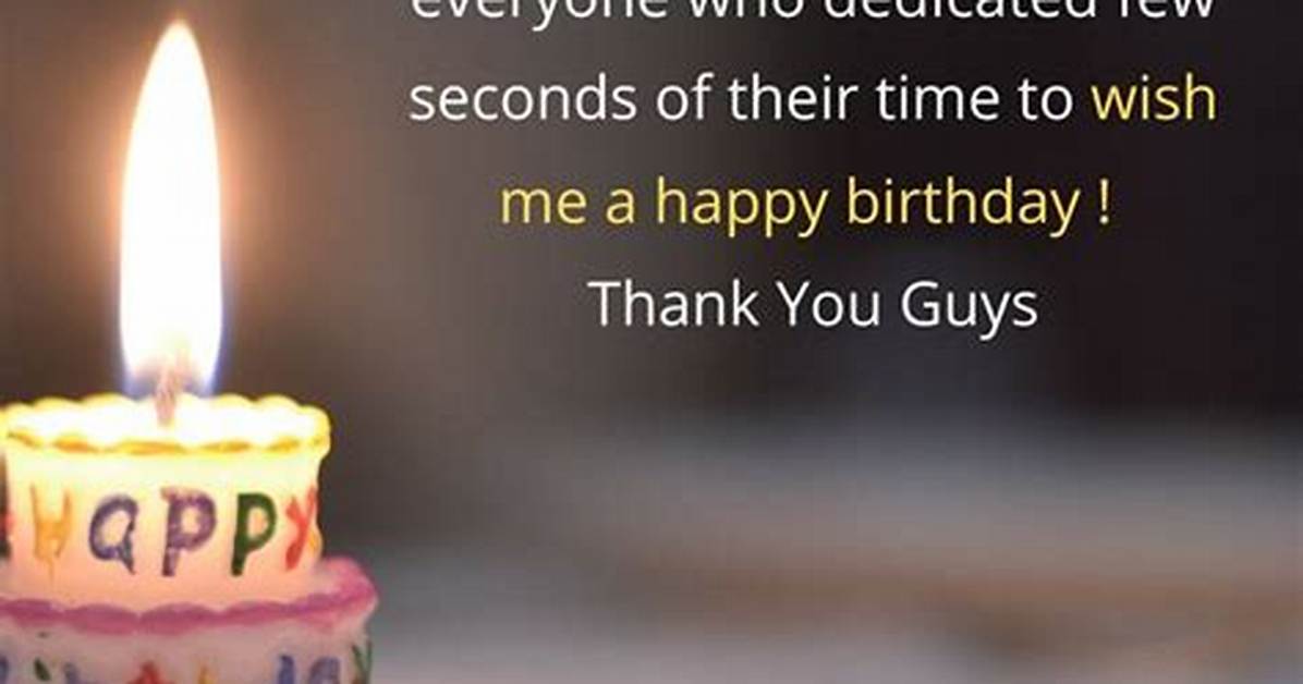 Reply for a Birthday Wish
