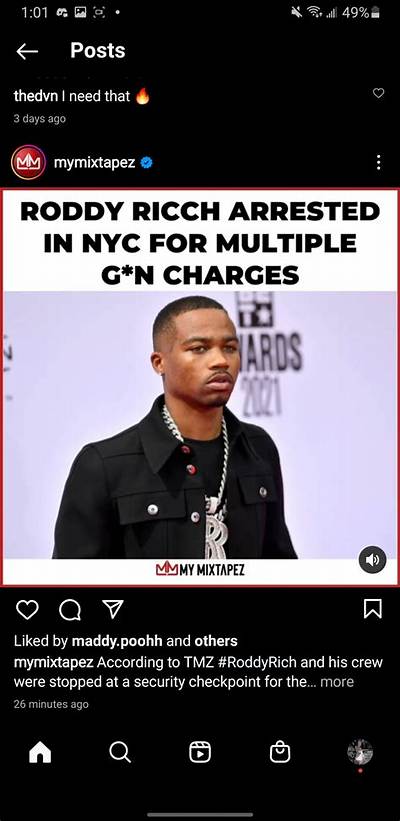 Roddy Ricch Has Been Arrested on Multiple Gun Charges