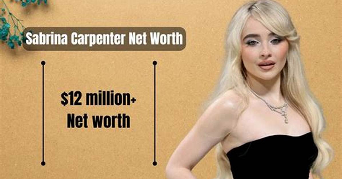 Sabrina Carpenter's Net Worth: a Deep Dive into Her Fortune