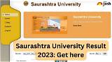 Saurashtra University Result 2022 - 2023 ( Tyba | Syba | Fyba