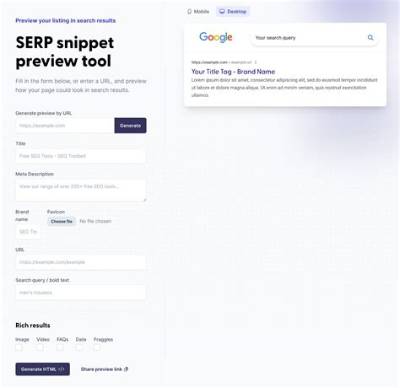 Serp Preview Tool: Your Ultimate Guide to Mastering Search Engine Optimization