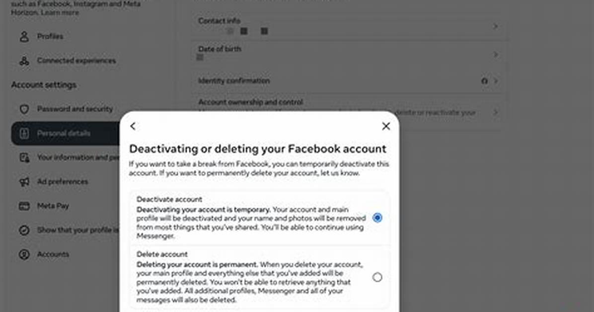 Should I Delete My Fb Account?