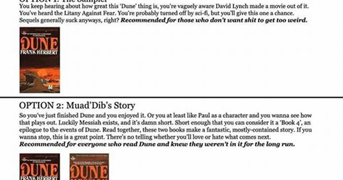 Should You Read Dune Before the Movie?