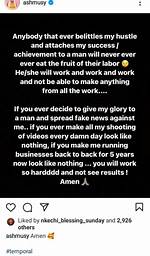 Skit Maker, Ashmusy Lays Curse on Those Who Ascribe Her Success to Men