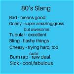 Slang of the 1980S