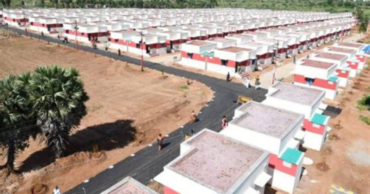 Sri Lankan Tamil Refugees in Dindigul Get Concrete Houses at Rehabilitation Camp