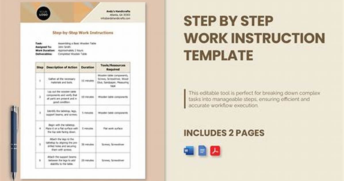 Step by Step Instructions For