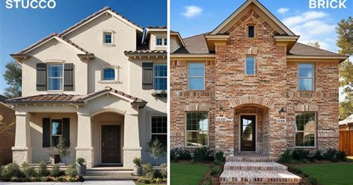 Stone vs Brick vs Stucco