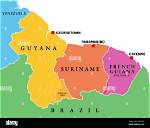 Suriname Is Located Between What Two Countries