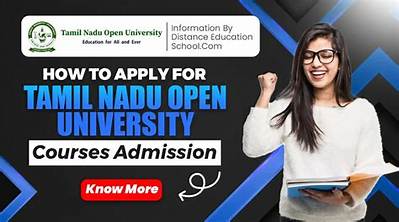 Tamil Nadu Open University Admission Form 2022 - 2023 Date, Fees, Online Application
