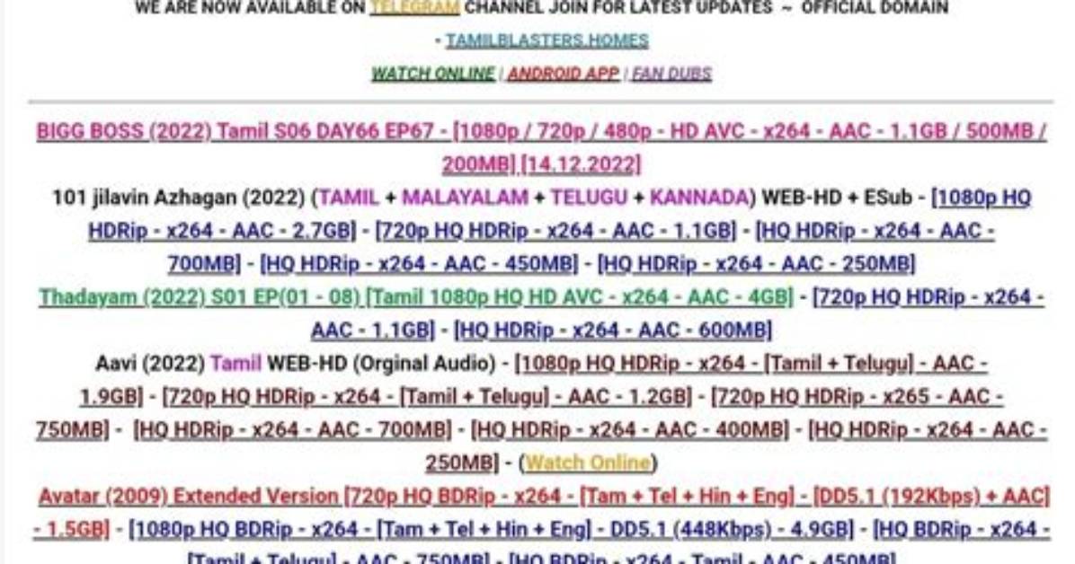 Tamilblaster. in: a Comprehensive Guide to the Popular Tamil Movie Download Site