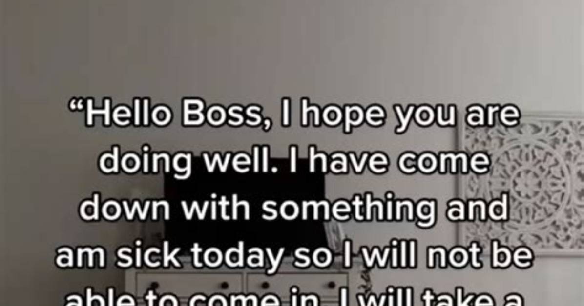 Text Boss Sick