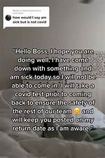 Text Boss Sick