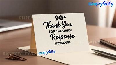 Thank You for the Quick Response: the Importance of Timely Communication