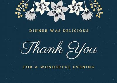 Thank You Notes for Dinner Party: a Guide to Expressing Gratitude