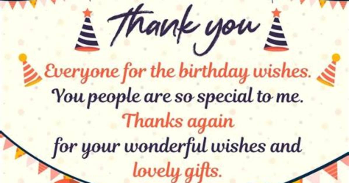 Thank You Sayings for Birthday Expressing