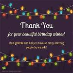 Thanking for Birthday Wishes in English
