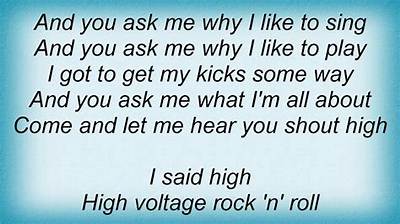 The Best Ac/Dc Lyrics About High Voltage Intensity