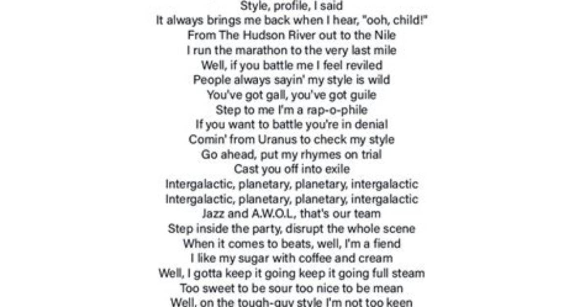 The Best Beastie Boys Lyrics About