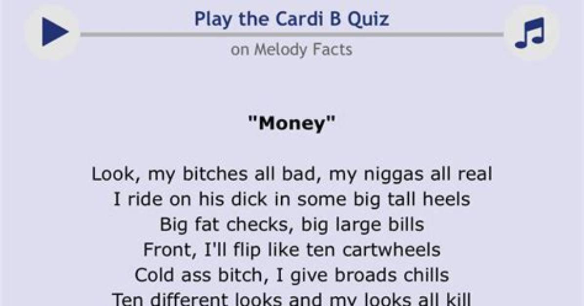The Best Cardi B Lyrics About
