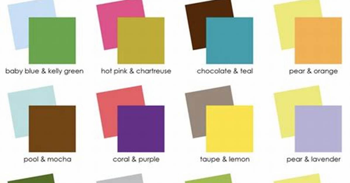 The Best Color Combinations for a Craft