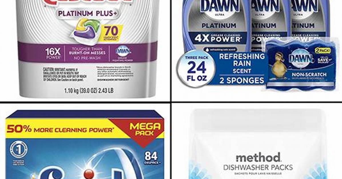 The Best Dishwashing Detergent for Hard