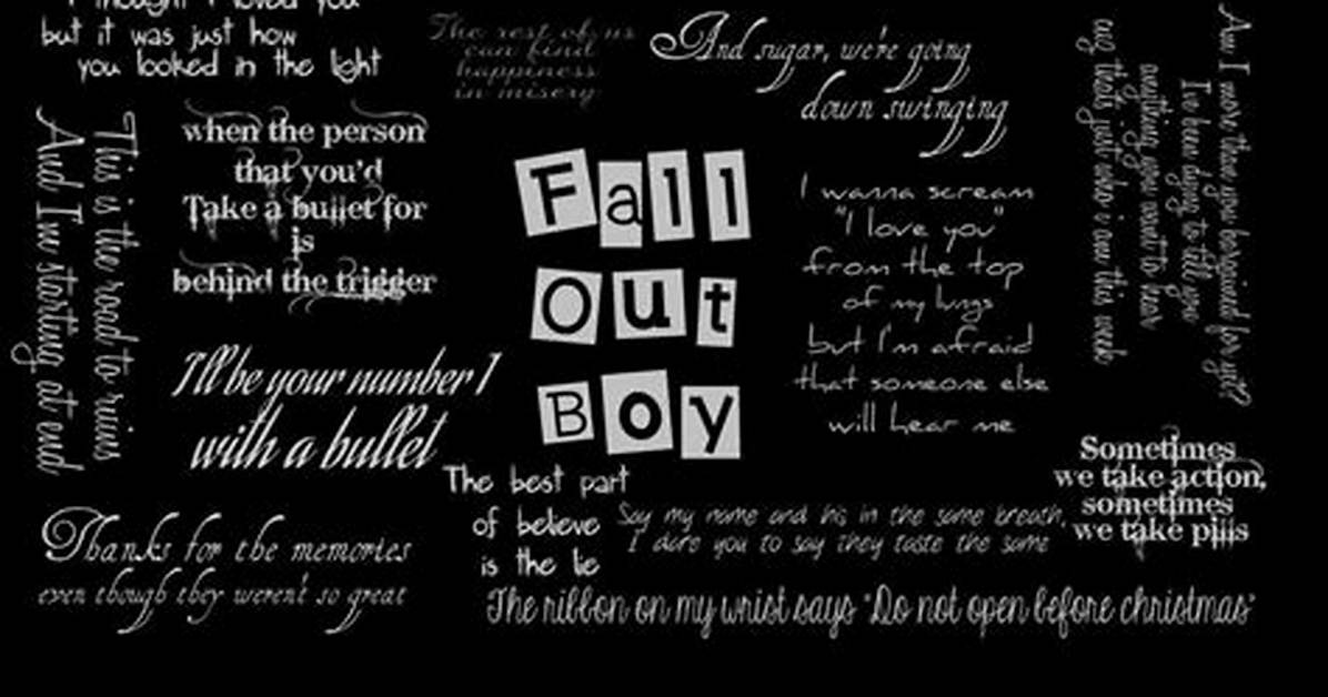 The Best Fall out Boy Lyrics About Pop Culture References