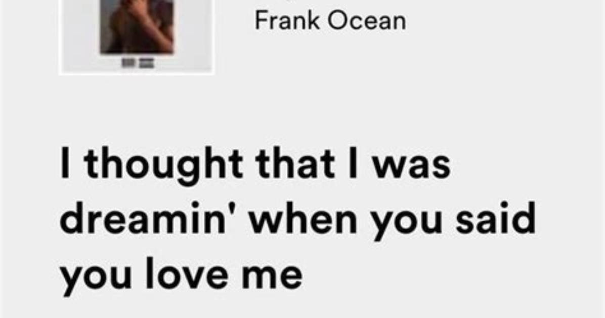 The Best Frank Ocean Lyrics About Love