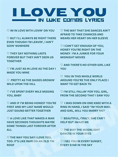 The Best Luke Combs Lyrics About Love