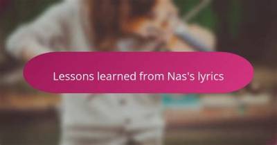 The Best Nas Lyrics About Storytelling