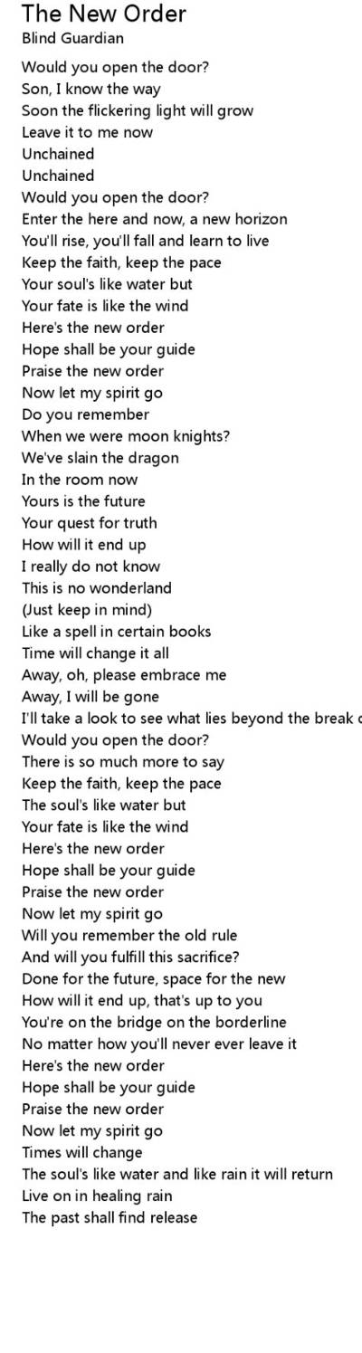 The Best New Order Lyrics About Youth and Rebellion
