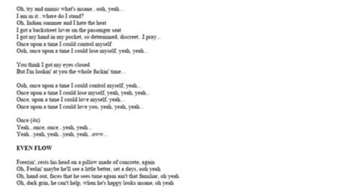 The Best Pearl Jam Lyrics About Unrequited Love