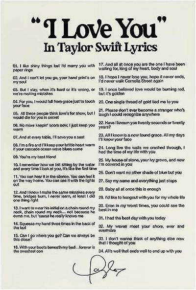 The Best Taylor Swift Lyrics About Love — the Socratic Method