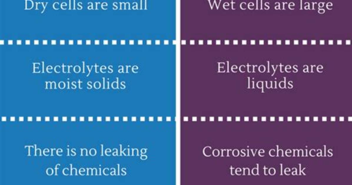The Differences Between Dry Cell