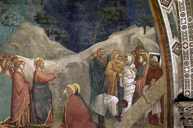 The Meaning of Raising of Lazarus by Giotto Di Bondone