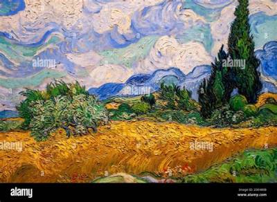 The Meaning of 'Wheat Field with Cypresses' by Vincent Van Gogh