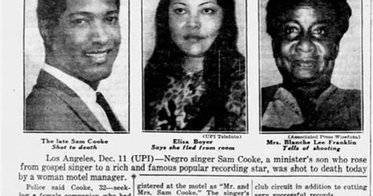 The Mysterious Death of Sam Cooke Unraveling the Secrets Behind His