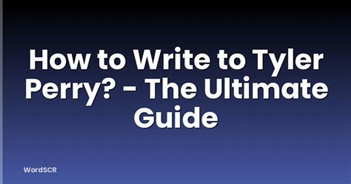 The Ultimate Guide to Tyler Perry's Pictures: a Comprehensive Overview for Film Enthusiasts