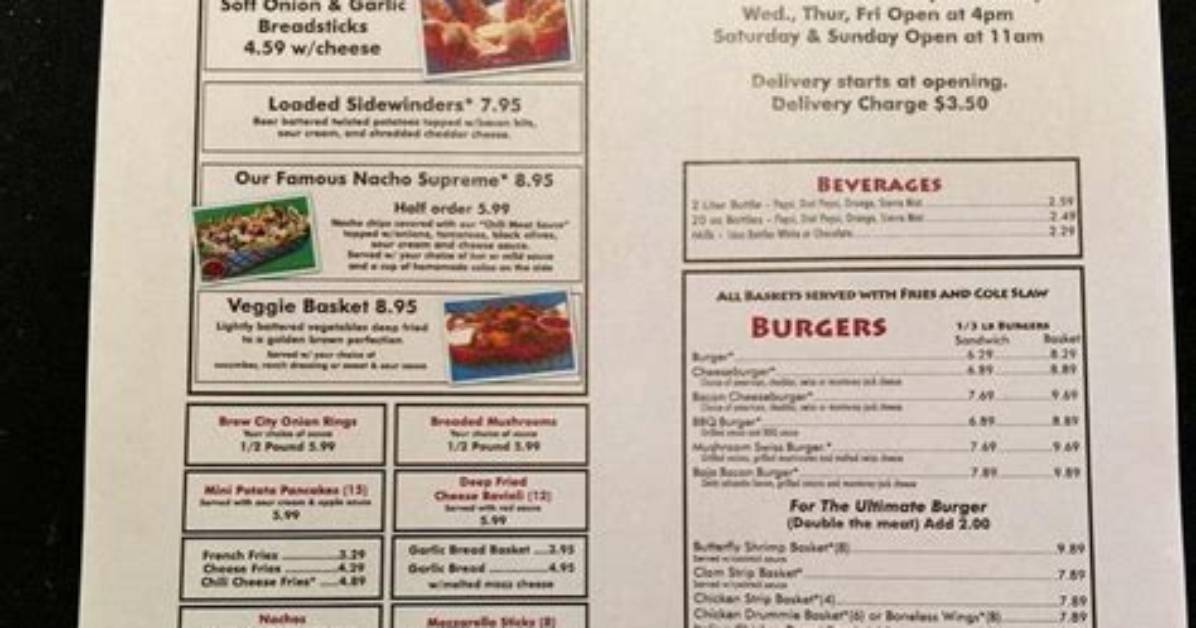 The Upper Crust Pizzeria Menu Prices - Sarkariresult