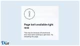 This Page Isn't Available Right Now: Understanding the Common Error