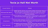 Tonia Jo Hall Net Worth: an Insight into Her Life and Success