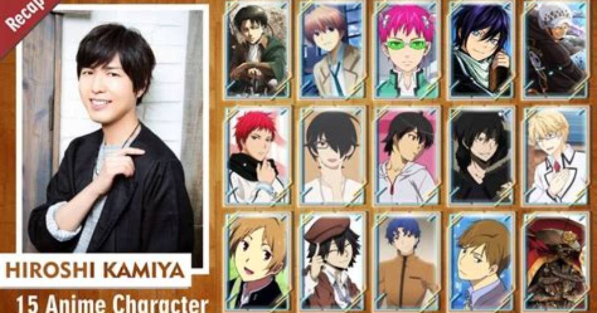 Top Notable Characters Voiced by Hiroshi Kamiya