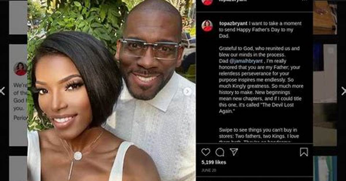 Topaz Bryant Age 10 Facts on Jamal Harrison Bryant S