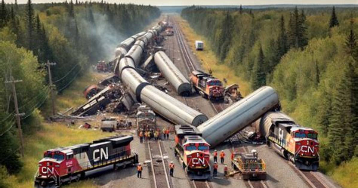 Train Derailment In
