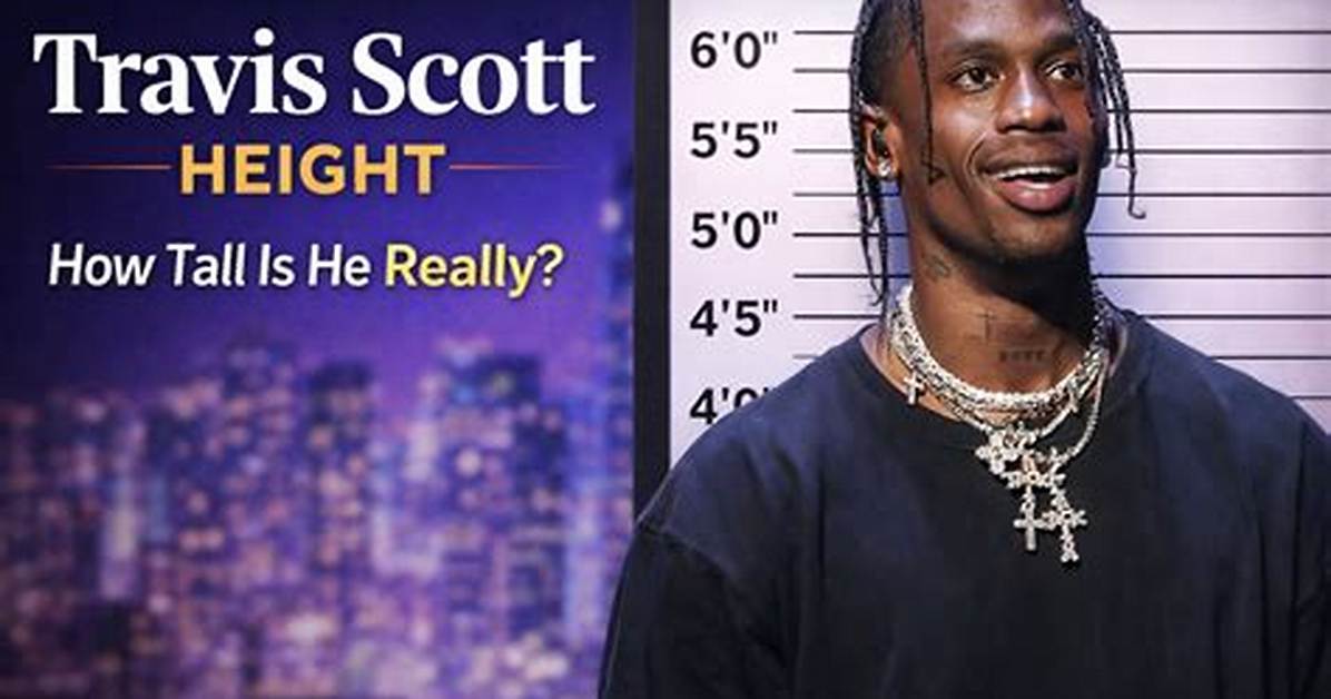 Travis Scott Height, Weight, Body Measurements, Shoe Size, Family